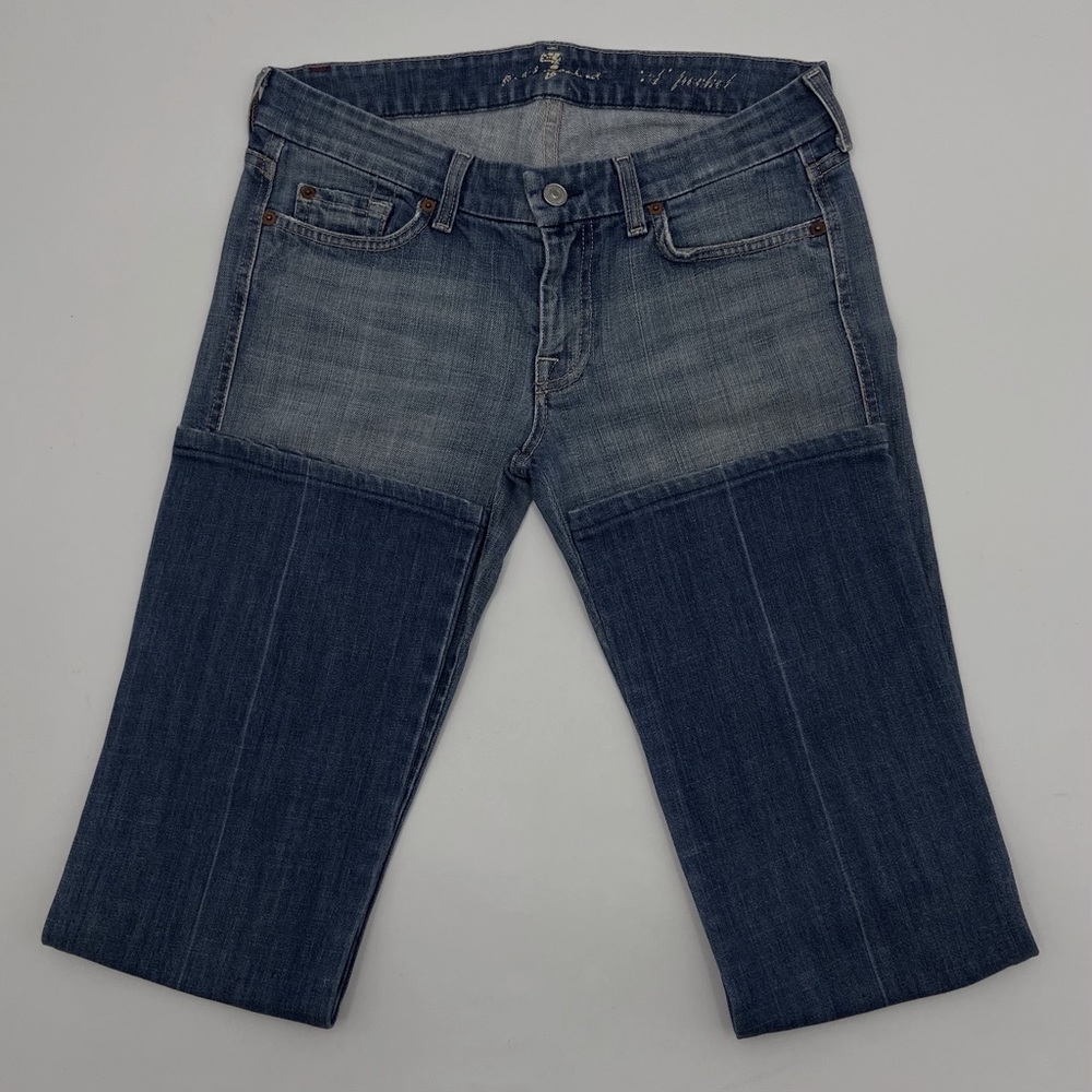 7 For All Mankind Blue “A” Pocket Jeans - 29